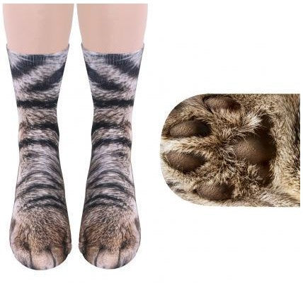 Calcetines patas de gato 3D